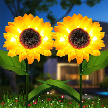 Solar Sunflower Waterproof LED Lights